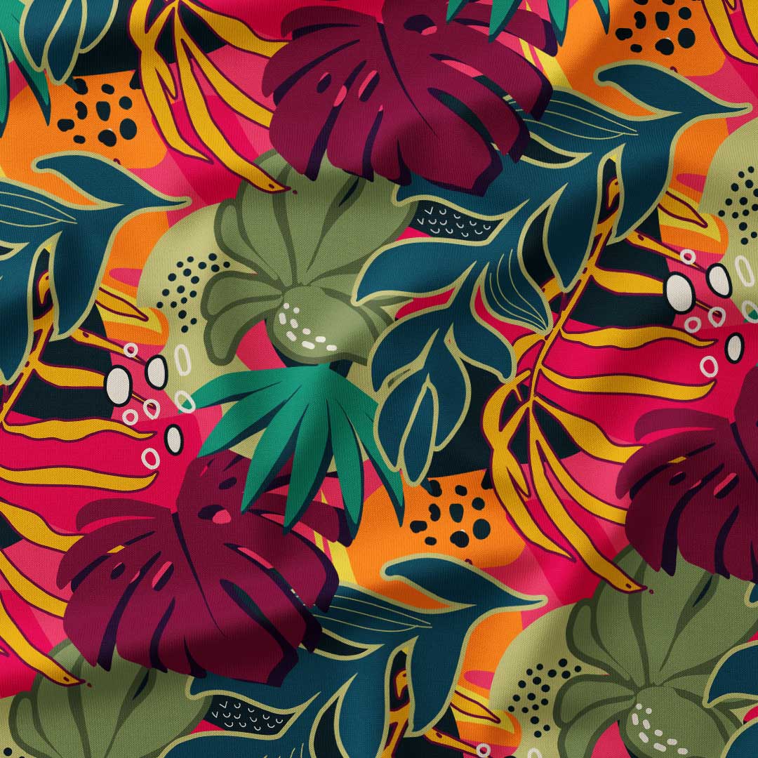 Tropical Collage Large Scale 3 Fabric