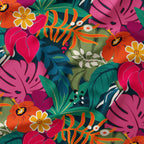 Tropical Collage Large Scale 4 Fabric