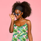 Tropical Flamingos Fabric