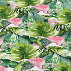 Tropical Flamingos Fabric