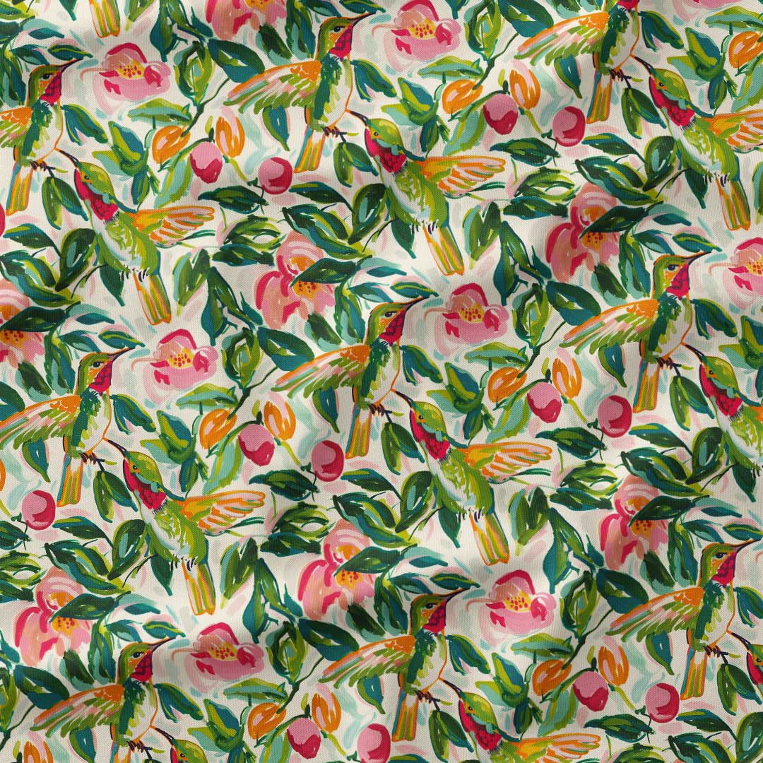 Tropical Hummingbirds Fabric