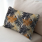 Tropical Leaves Beige Fabric