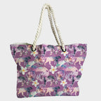 Tropical Leopards Purple Fabric