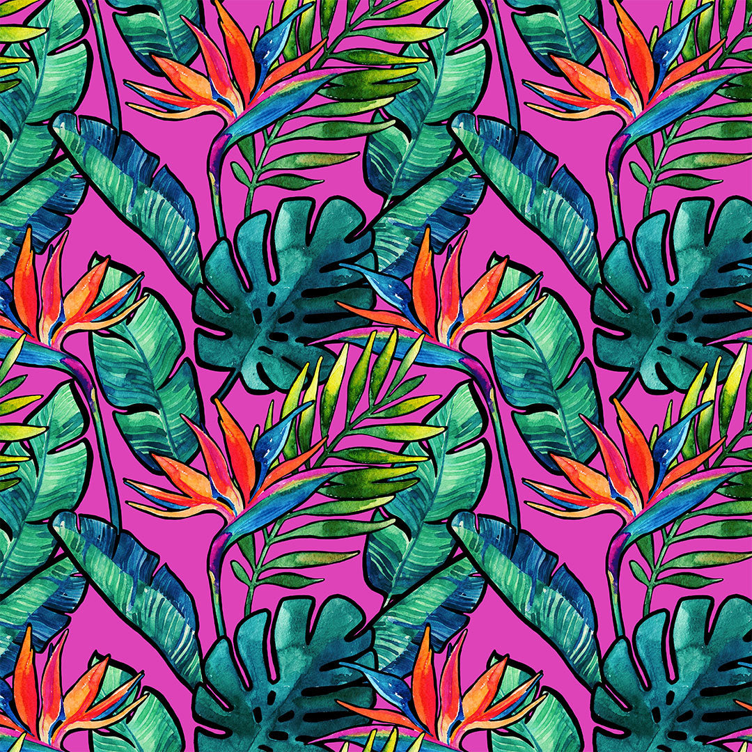 Tropical Vibes Pink Fabric