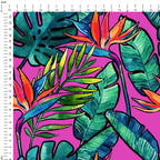 Tropical Vibes Pink Fabric