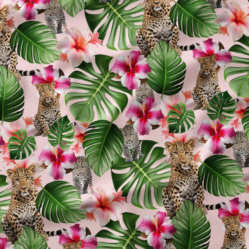 Tropical Wild Cats Fabric
