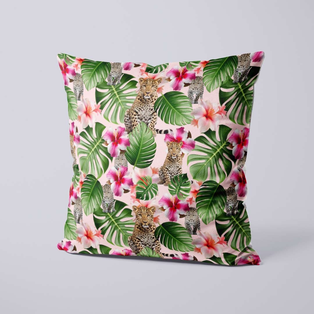 Tropical Wild Cats Fabric