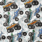 Truck Jam Fabric