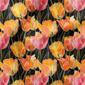 Stained Glass Tulips Fabric