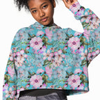 Turquoise Flowers Fabric