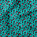 Turquoise Leopard Fabric