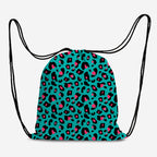 Turquoise Leopard Fabric