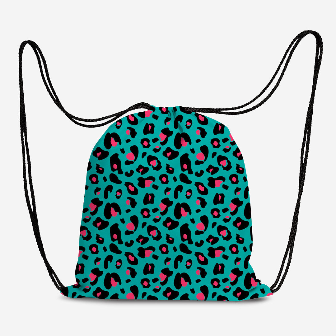 Turquoise Leopard Fabric