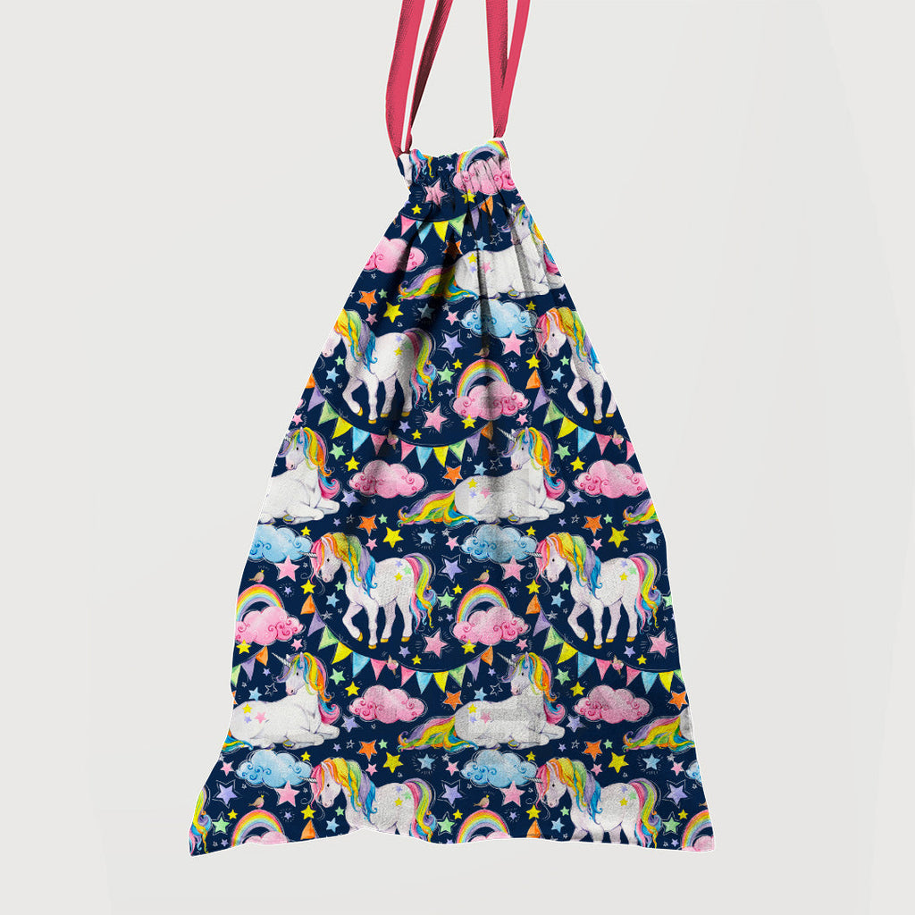 Unicorns Navy Fabric