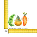 Veggies Peas Love and Carrot Iron on Fabric Heat Transfer DTF-192