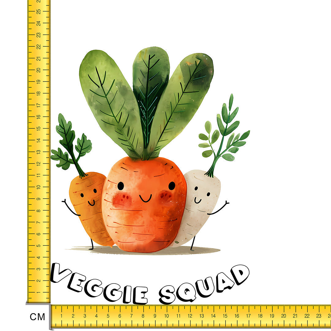 Veggie Squad Iron on Fabric Heat Transfer DTF-191