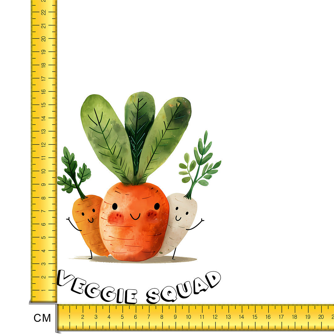 Veggie Squad Iron on Fabric Heat Transfer DTF-191