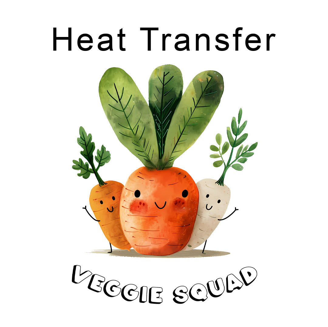 Veggie Squad Iron on Fabric Heat Transfer DTF-191