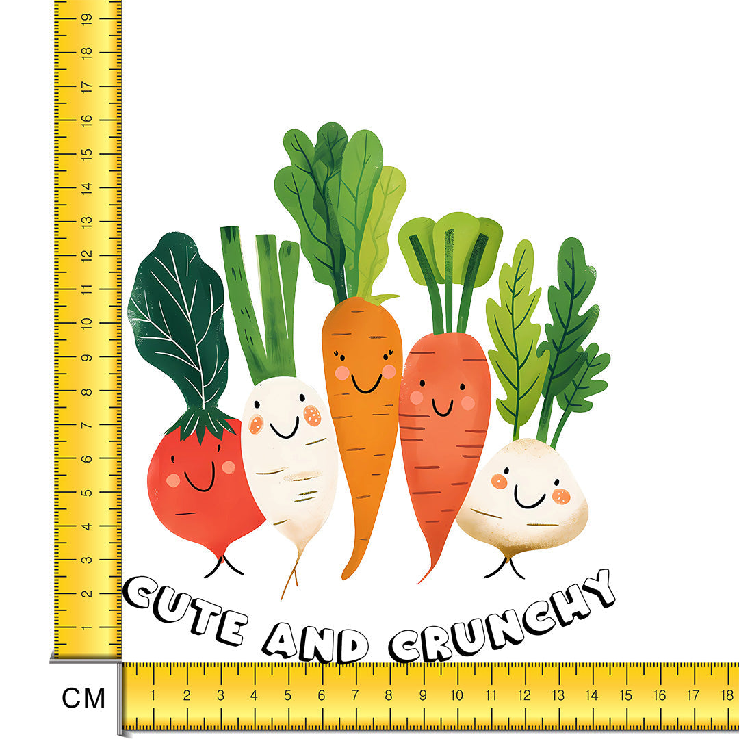 Veggies - Cute and Crunchy Iron on Fabric Heat Transfer DTF-190