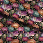 Velvet Glow Floral Fabric