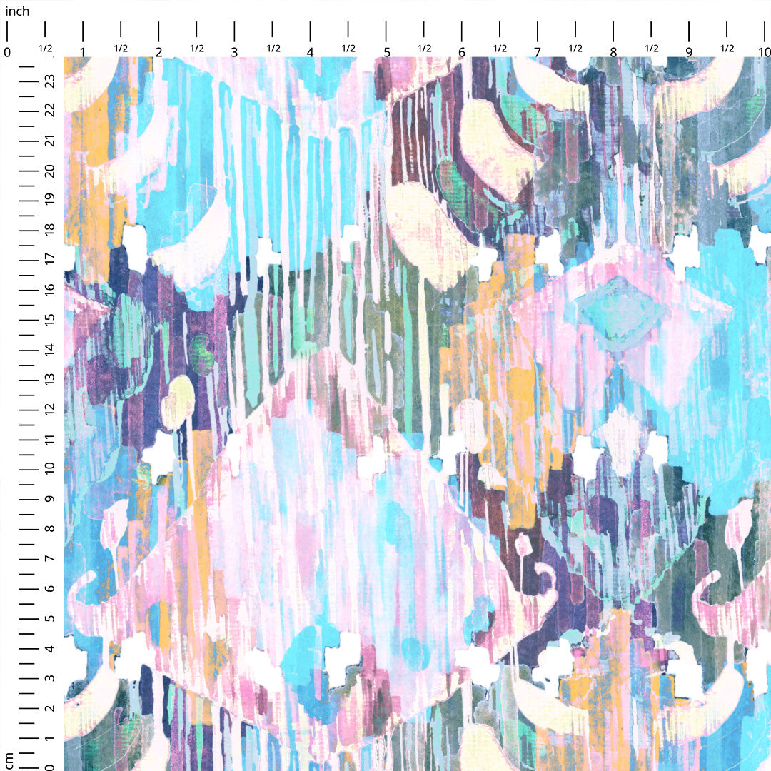 Vibrant Purple Ikat Fabric