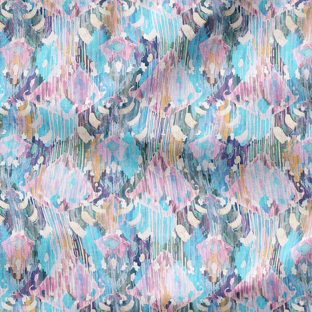 Vibrant Purple Ikat Fabric