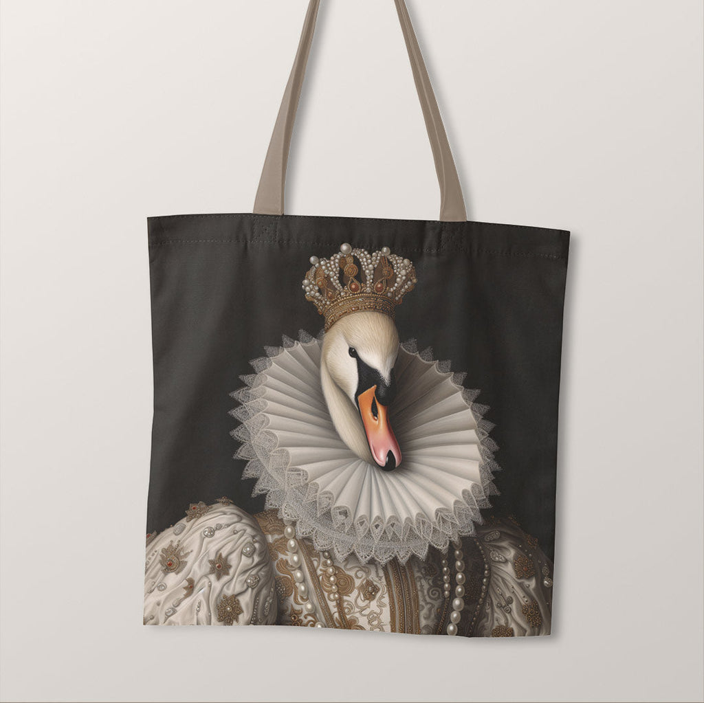 TOTE Fabric Bag Panel Victorian Swan Queen TP-275