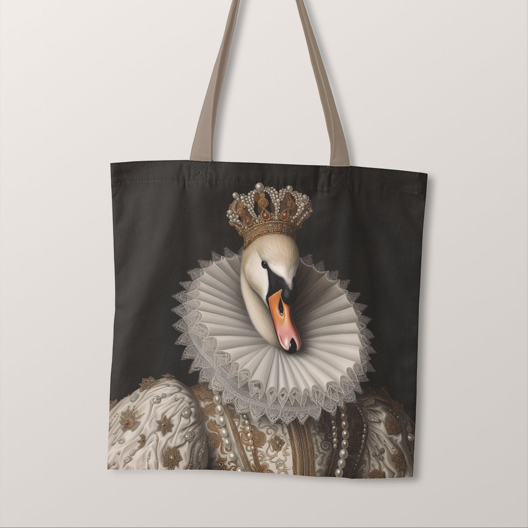 TOTE Fabric Bag Panel Victorian Swan Queen TP-275