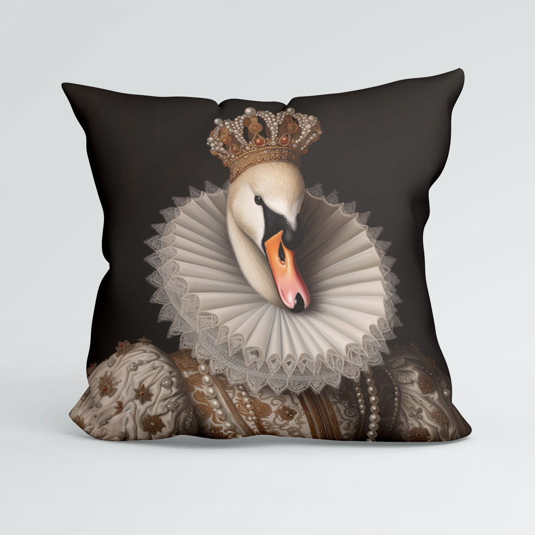 CUSHION Panel Victorian Swan Queen CP-257