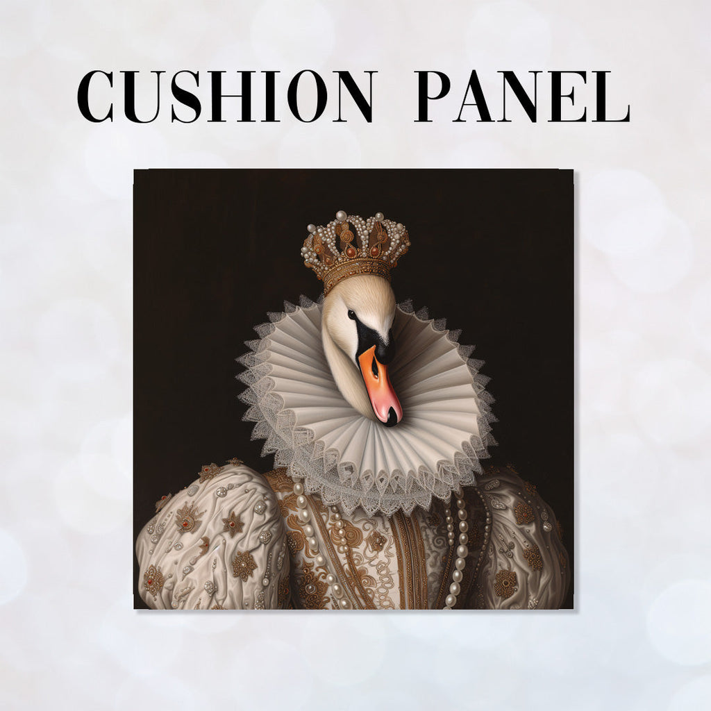 CUSHION Panel Victorian Swan Queen CP-257