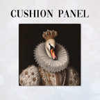 CUSHION Panel Victorian Swan Queen CP-257
