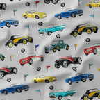 Vintage Cars Fabric
