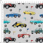 Vintage Cars Fabric