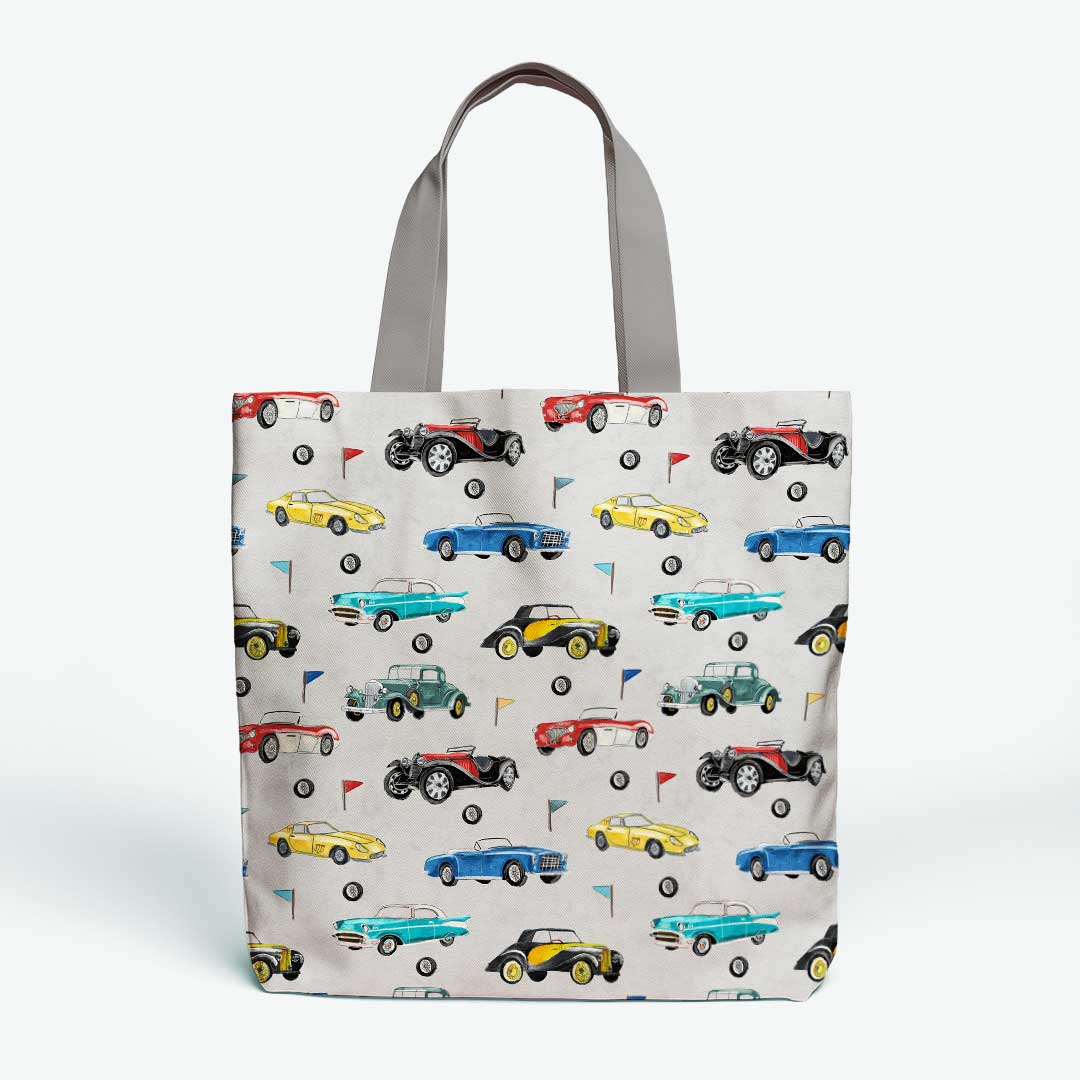 Vintage Cars Fabric