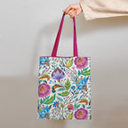 Vintage Floral White Fabric