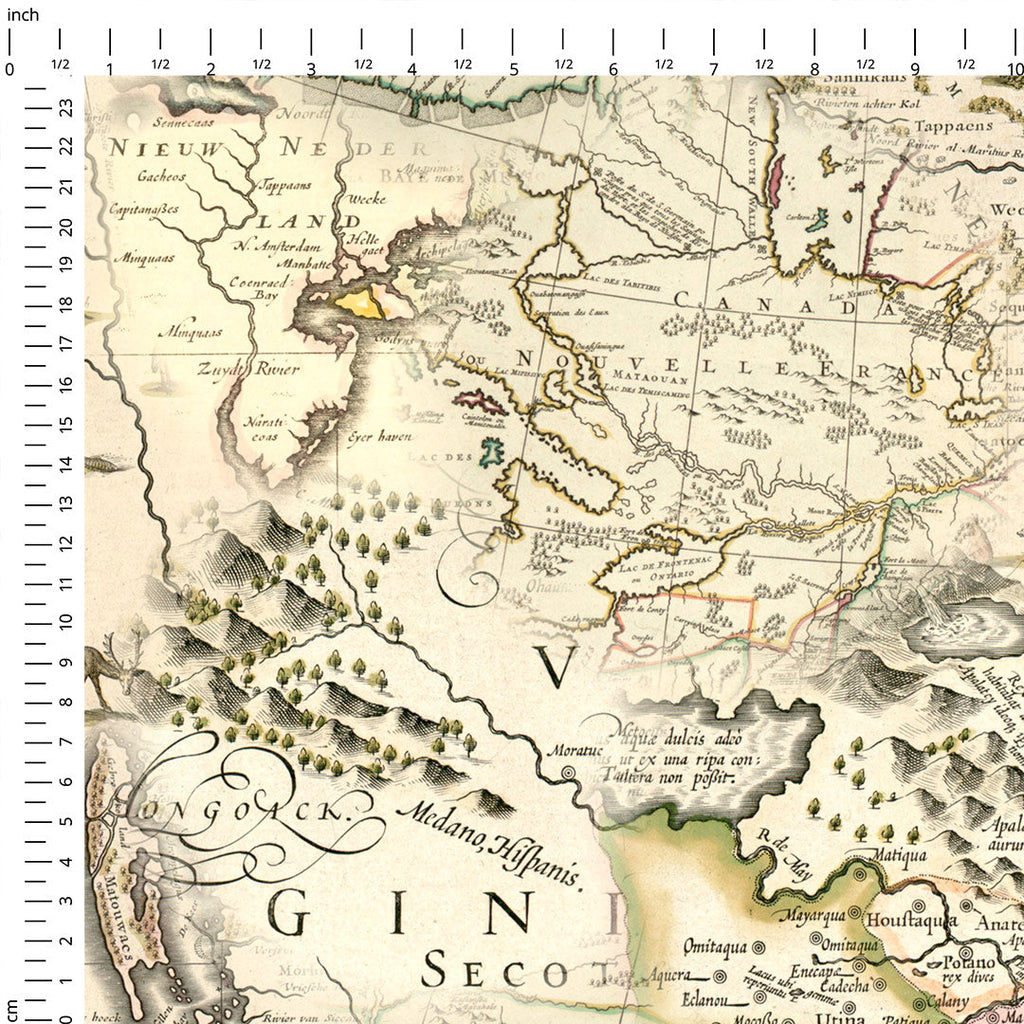 Vintage Maps Fabric
