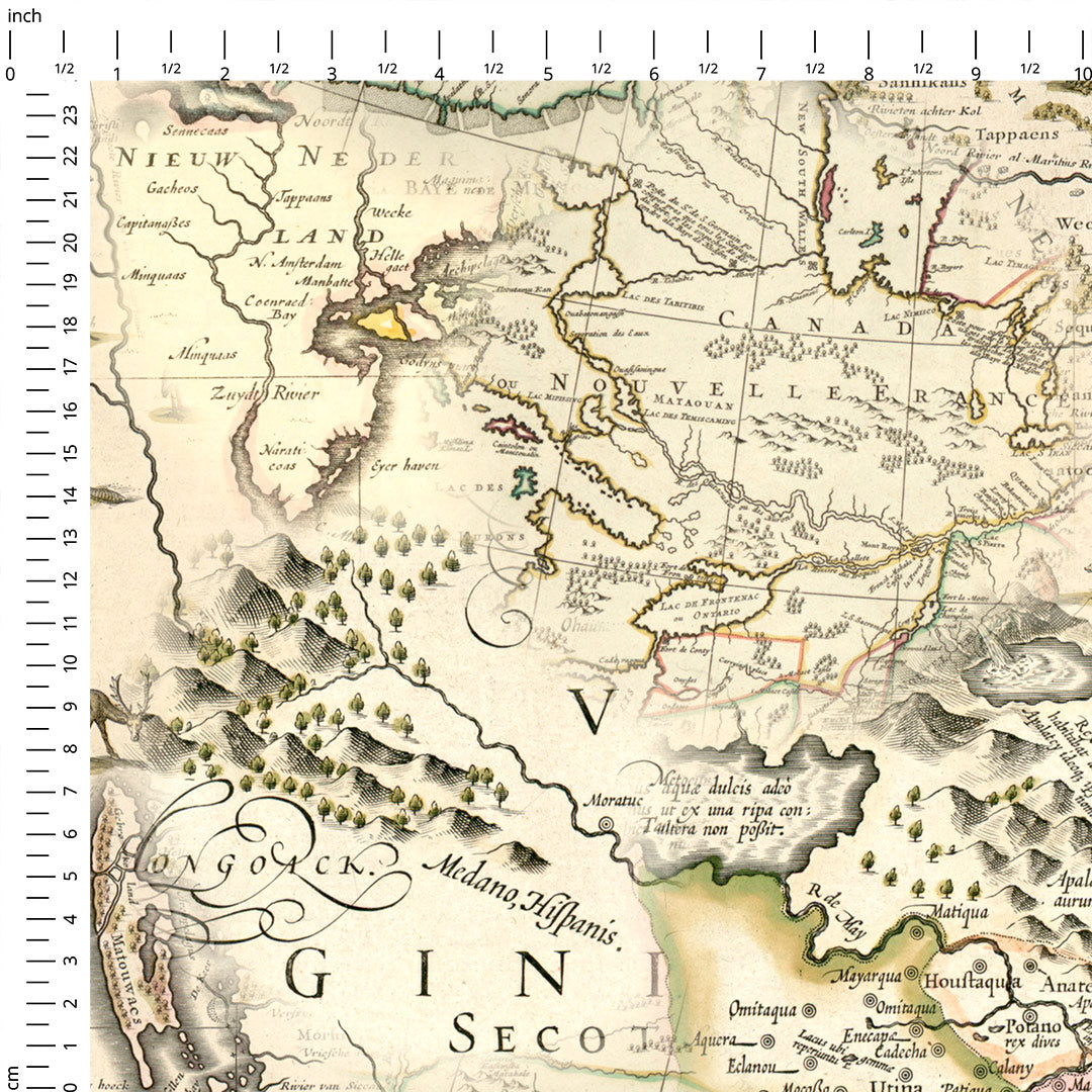 Vintage Maps Fabric