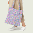 Violet Floral Fabric