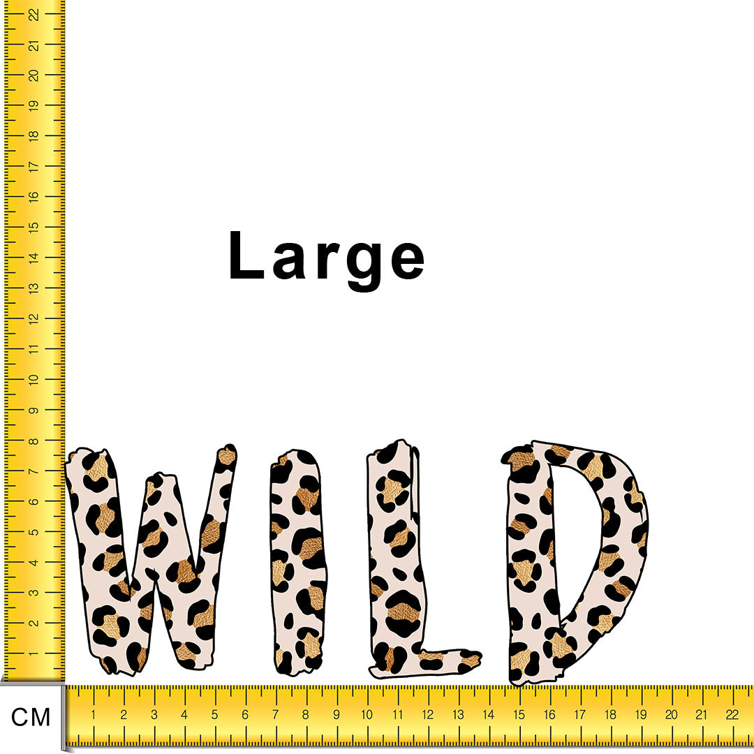 Wild Iron on fabric heat transfer DTF-26