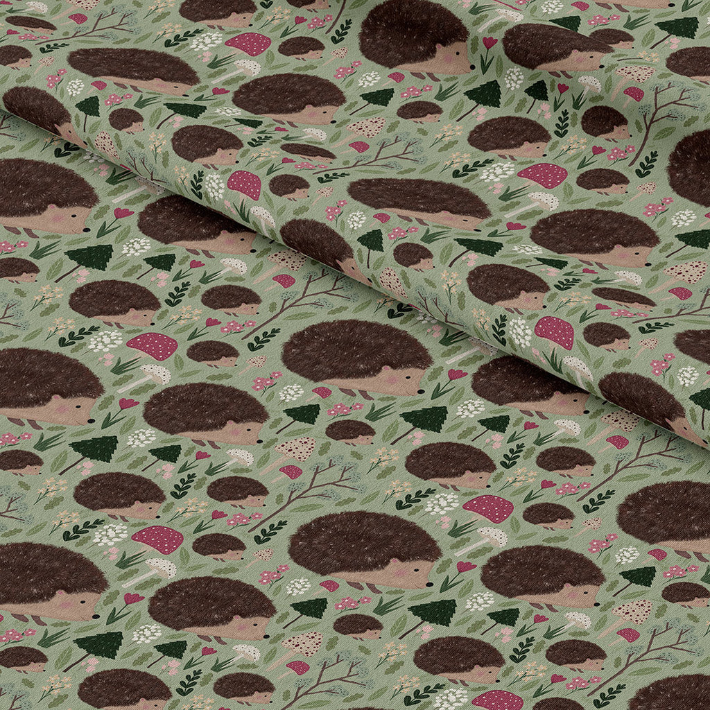 Woodland Hedgehog Fabric