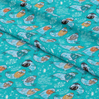 Walrus Mint Fabric
