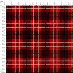 Washed Red Plaid Fabric 1465