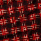 Washed Red Plaid Fabric 1465