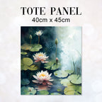 TOTE Water Lillies fabric Bag Panel