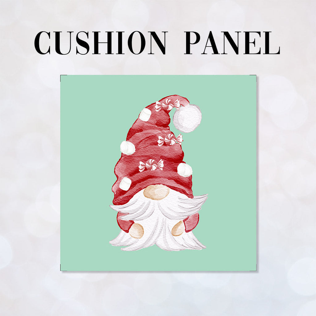 CUSHION Panel Watercolour Christmas Gnome CP-826