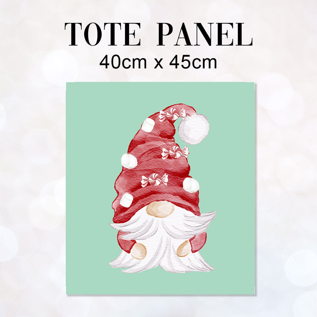 TOTE Panel Watercolour Christmas Gnome TP-863