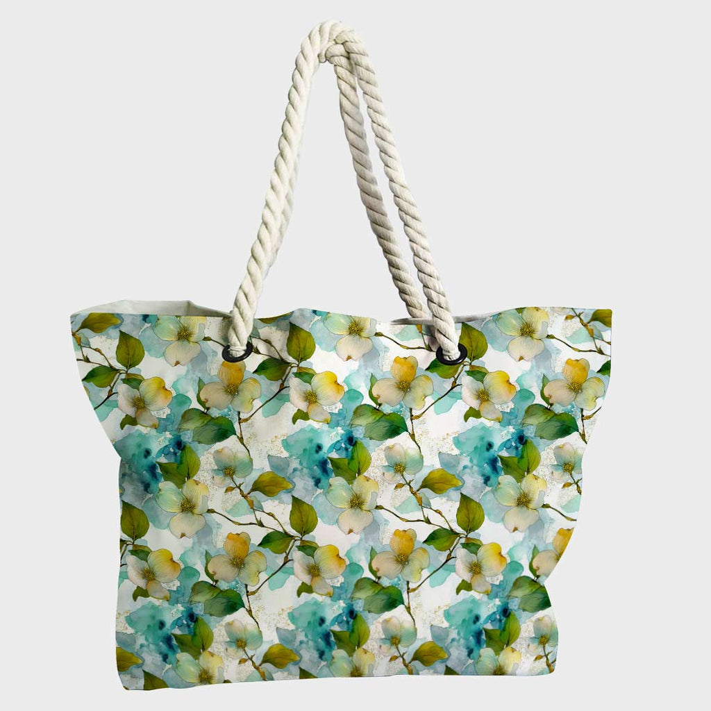 Watercolour Dogwood Flowers Fabric