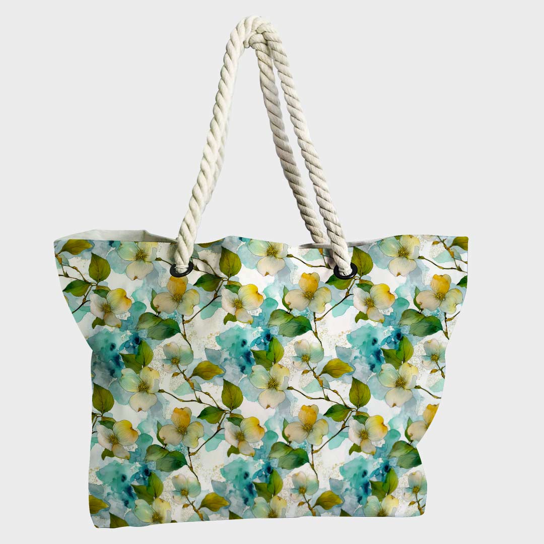 Watercolour Dogwood Flowers Fabric