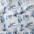 Watercolour Dragons Fabric