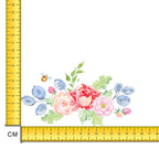 Watercolour Flowers and Bee Iron on Fabric Heat Transfer DTF-157